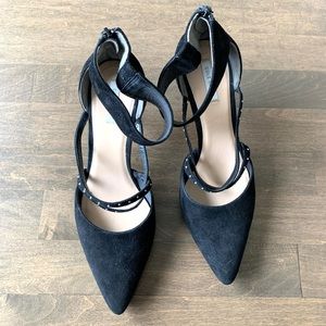Cole Haan suede pointy heels